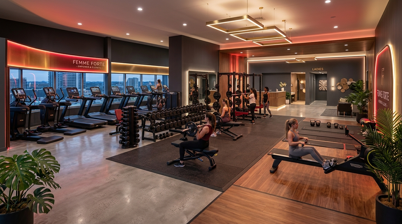 Raise The Bar Women's Fitness Studio Environment
